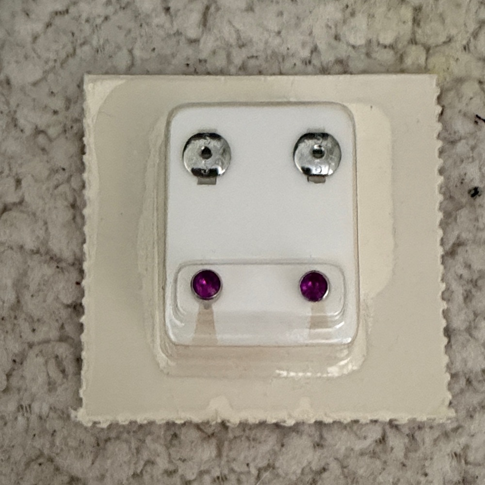 Purple Stud Earrings